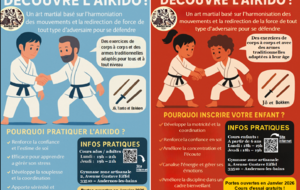Reprise de l'Aïkido et portes ouvertes dès le 5 janvier 2026