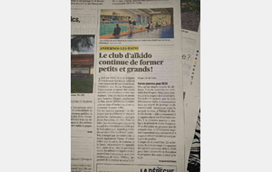 On parle de nous dans la dépèche du Bassin !